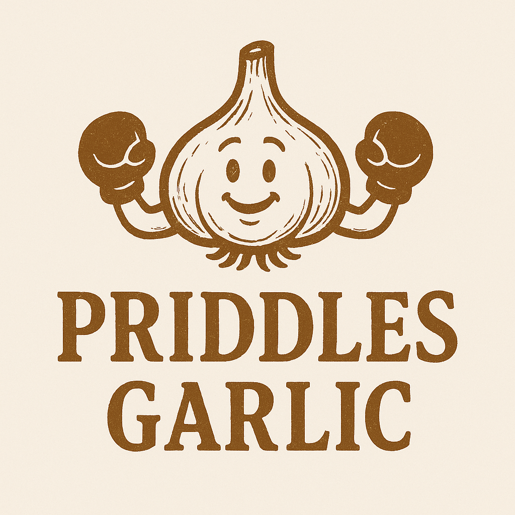 Priddles Garlic variety sample pack, all four varieties